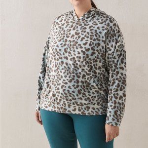 NWOT Penningtons Active Zone Animal Print Hooded Sweatshirt Size 5X